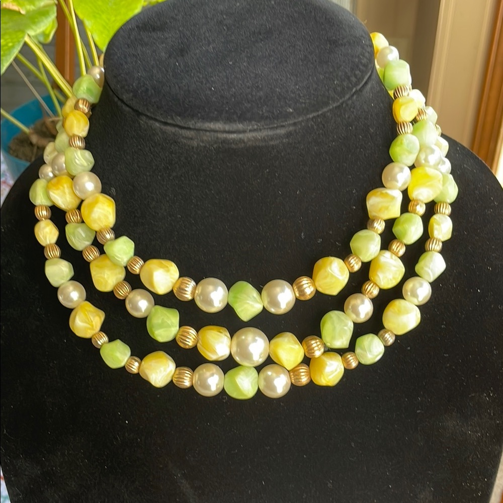 Vintage Caro Beaded‎ Necklace